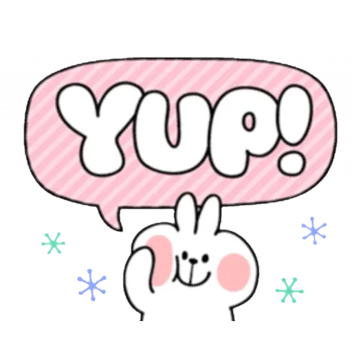 Spoiled rabbit kind word 2 - Sticker 15