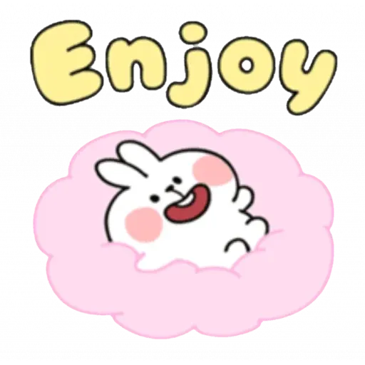 Spoiled rabbit kind word 2 - Sticker 18