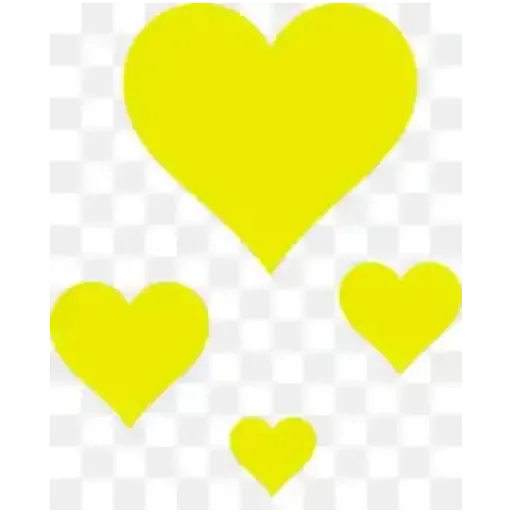 orange hearts2 - Sticker
