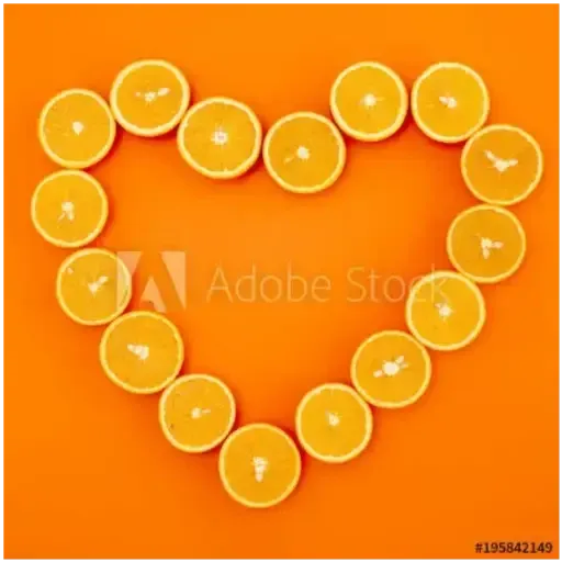 orange hearts2 - Sticker