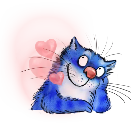 Blue Cat - Sticker 11