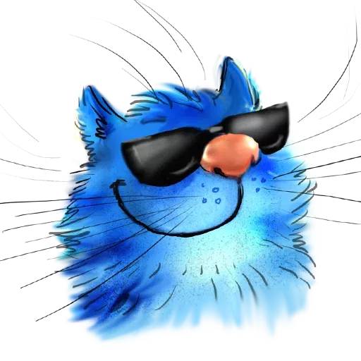 Blue Cat - Sticker 18