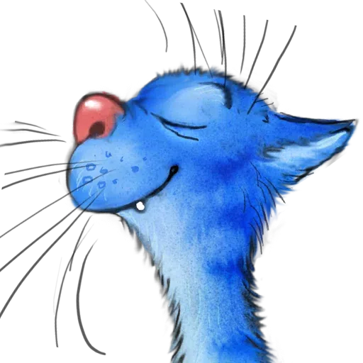 Blue Cat - Sticker 15