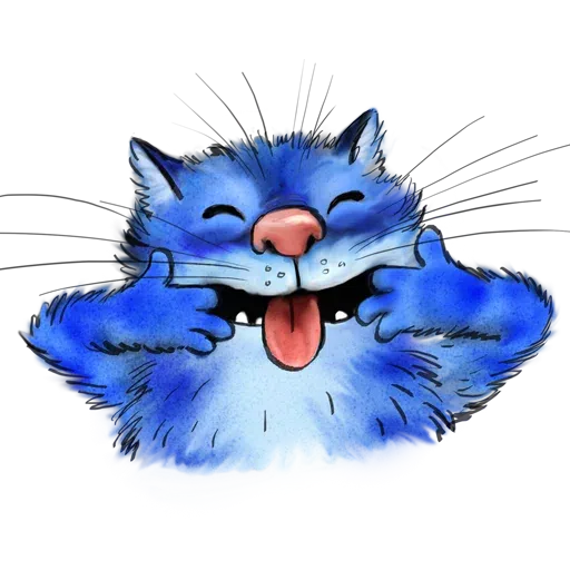Blue Cat - Sticker 12