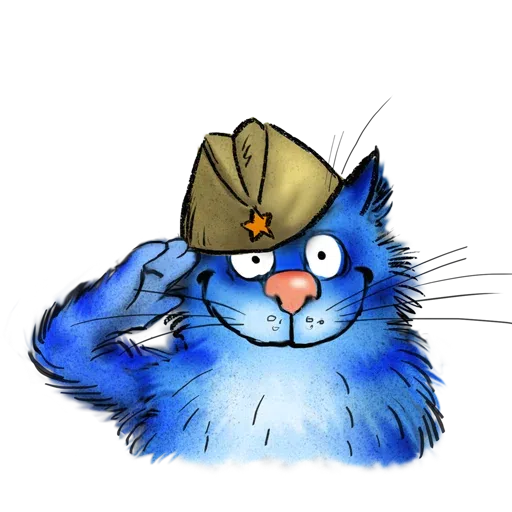 Blue Cat - Sticker 10