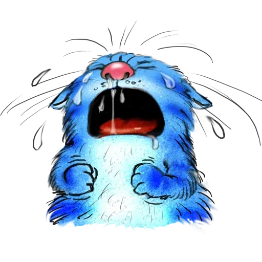 Blue Cat - Sticker 25