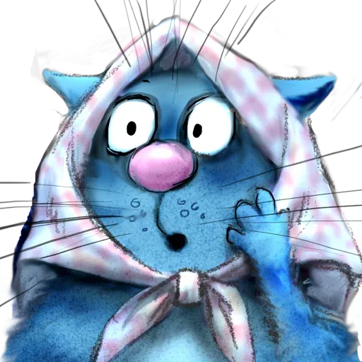 Blue Cat - Sticker 22