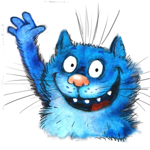 Blue Cat - Sticker 16