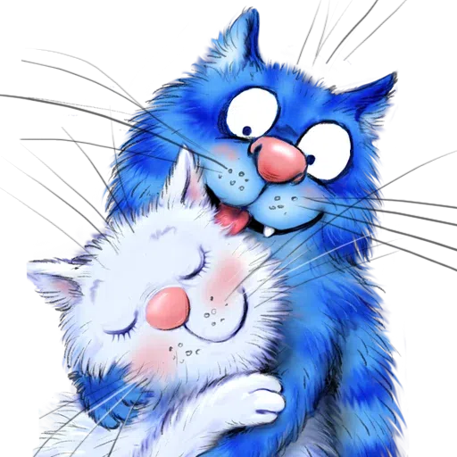 Blue Cat - Sticker 19