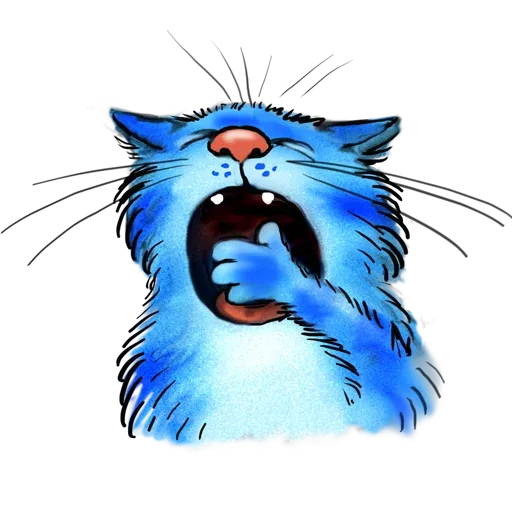 Blue Cat - Sticker 23