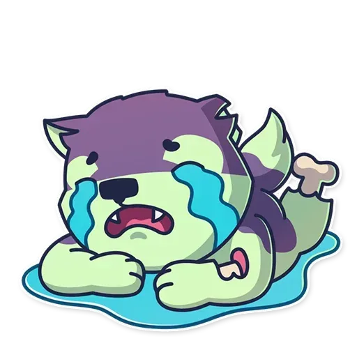 Creepy Wolf - Sticker 20