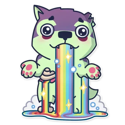Creepy Wolf - Sticker 23