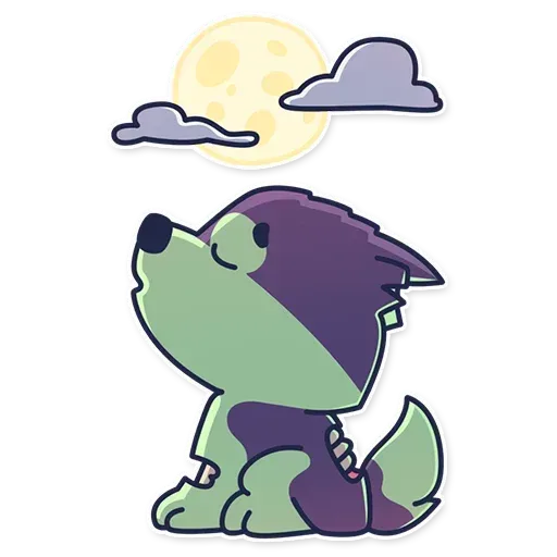 Creepy Wolf - Sticker 18