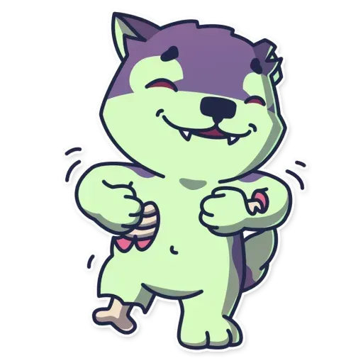 Creepy Wolf - Sticker 15