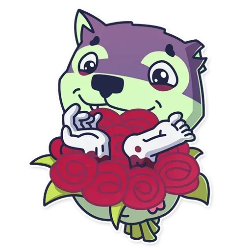 Creepy Wolf - Sticker 24