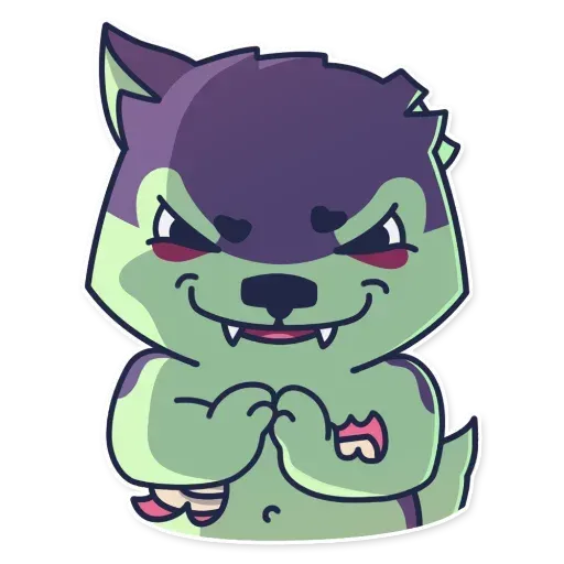 Creepy Wolf - Sticker 10