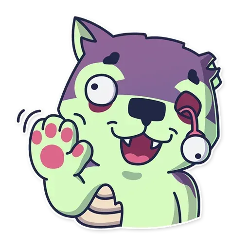 Creepy Wolf - Sticker 17