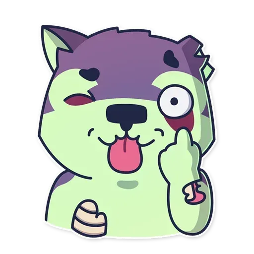 Creepy Wolf - Sticker 16