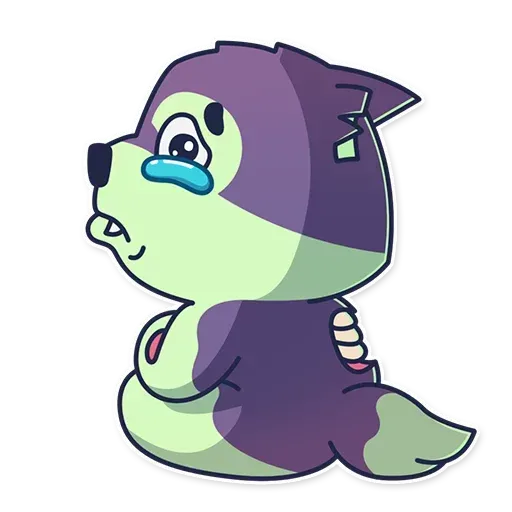 Creepy Wolf - Sticker 19