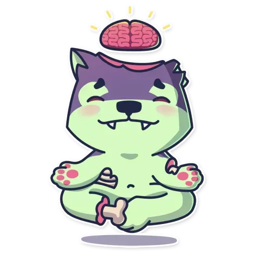 Creepy Wolf - Sticker 9