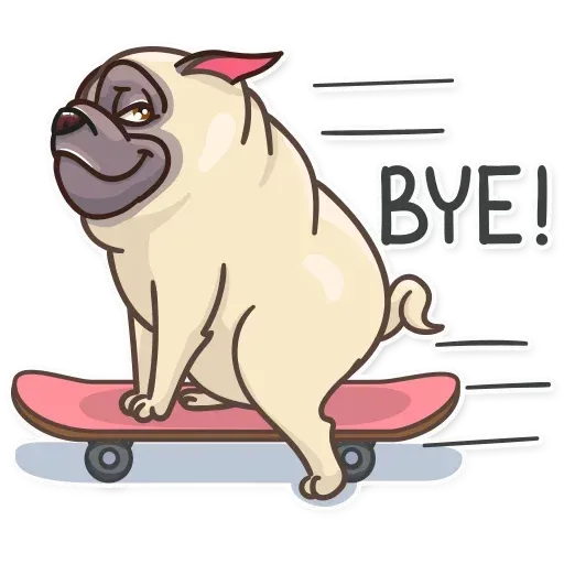 Pug Power - Sticker 20