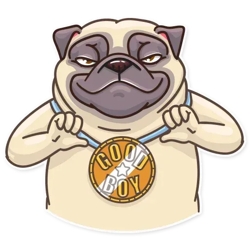 Pug Power - Sticker 19