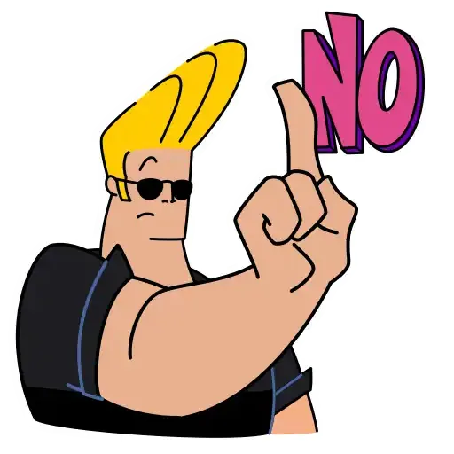 Johnny Bravo - Sticker 15