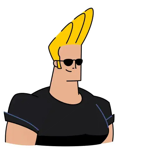 Johnny Bravo - Sticker 11