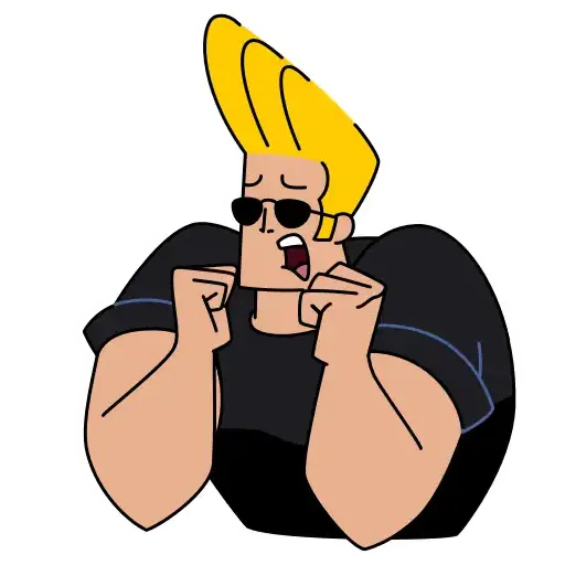 Johnny Bravo - Sticker 14