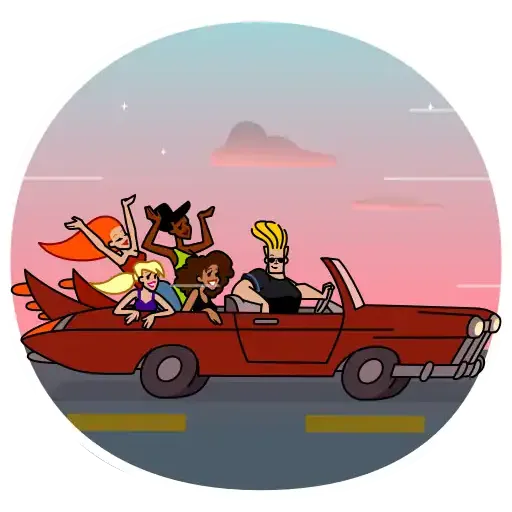 Johnny Bravo - Sticker 23