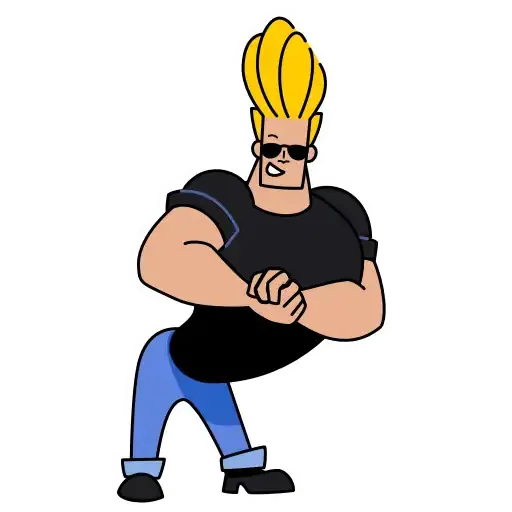 Johnny Bravo - Sticker 9