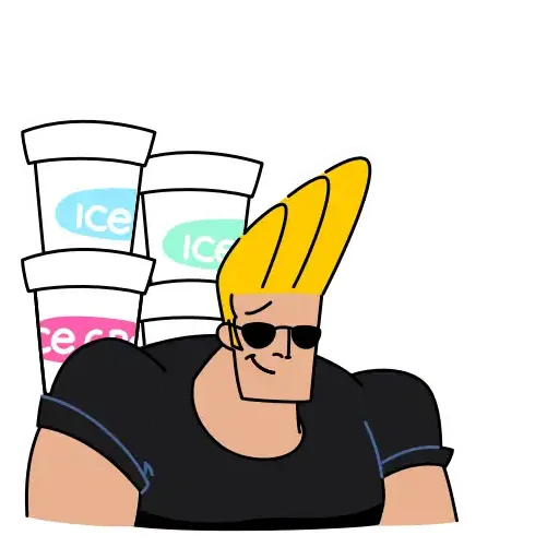 Johnny Bravo - Sticker 16
