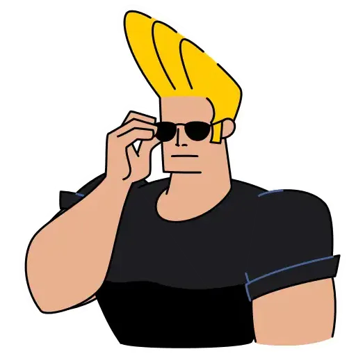 Johnny Bravo - Sticker 19