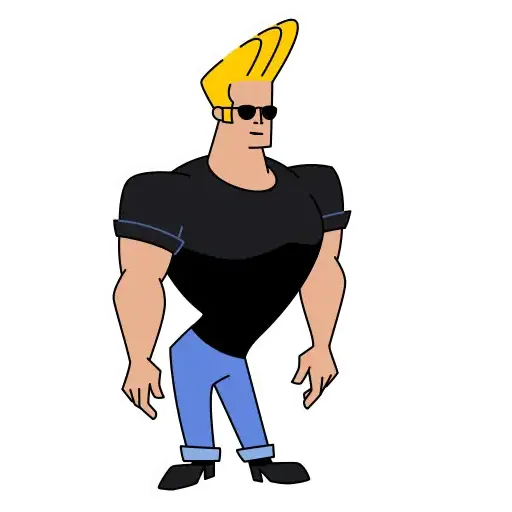 Johnny Bravo - Sticker 20