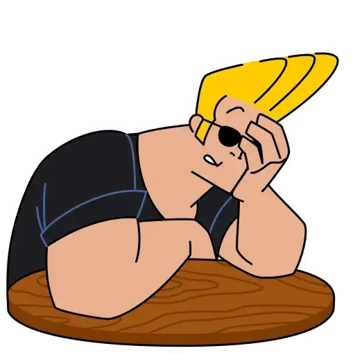 Johnny Bravo - Sticker 21