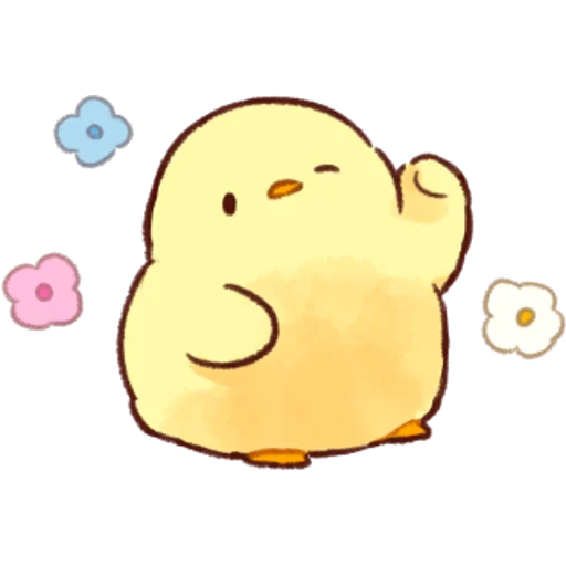 soft and cute chick 04 WhatsApp Stickers - Stickers Cloud