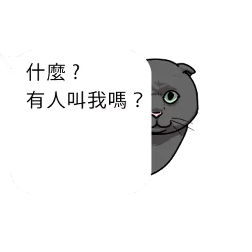 群聚在對話框上的貓 - Sticker 27