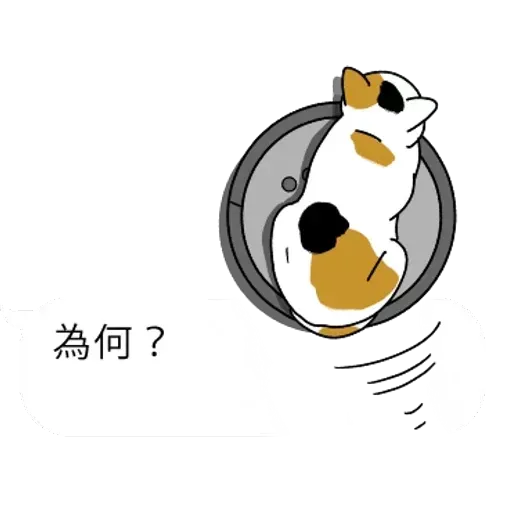 群聚在對話框上的貓 - Sticker 24