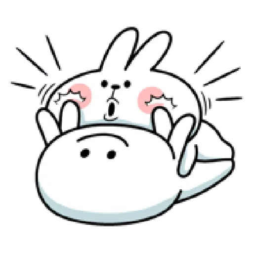 Rabbit & Smile Comic Duo - Sticker 11
