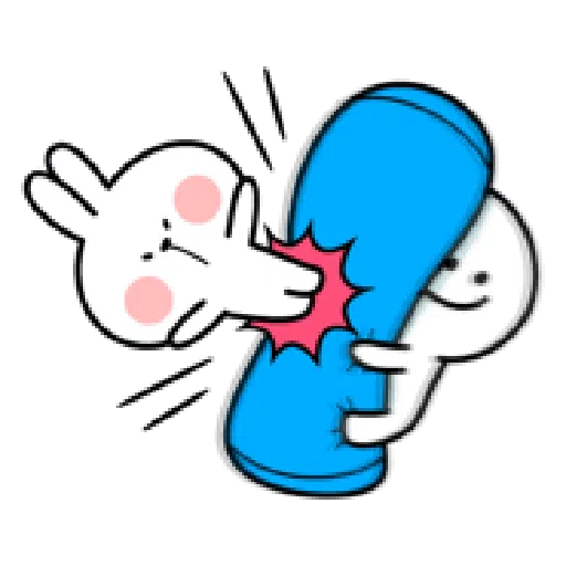Rabbit & Smile Comic Duo - Sticker 12