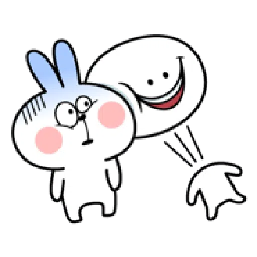 Rabbit & Smile Comic Duo - Sticker 10