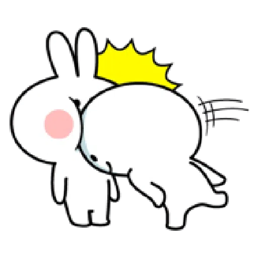 Rabbit & Smile Comic Duo - Sticker 9