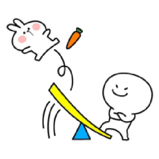 Rabbit & Smile Comic Duo - Sticker 18