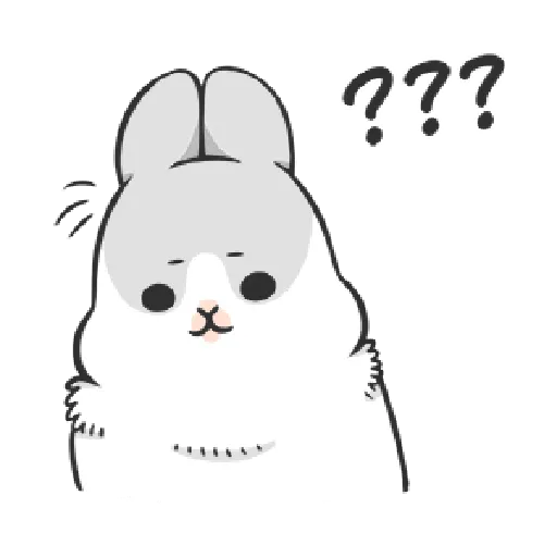 ㄇㄚˊ幾兔8 無奈,哦, 問, Fat - Sticker 21