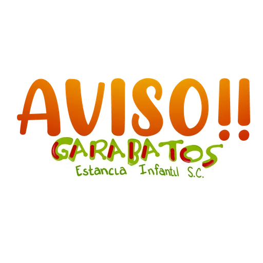 Garabatos Estancia Infantil - Sticker