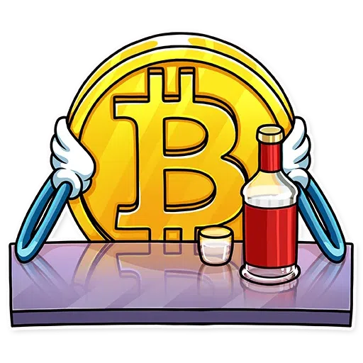 Btc to the moon - Sticker 22