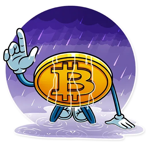 Btc to the moon - Sticker 24