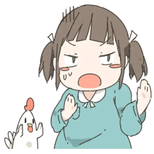 Nemechan and chicken - Sticker 25