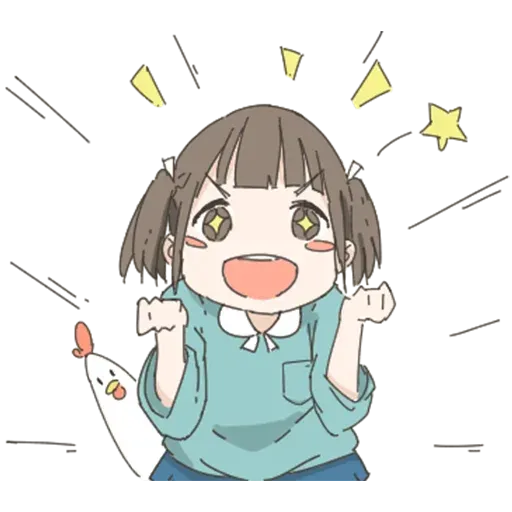 Nemechan and chicken - Sticker 12