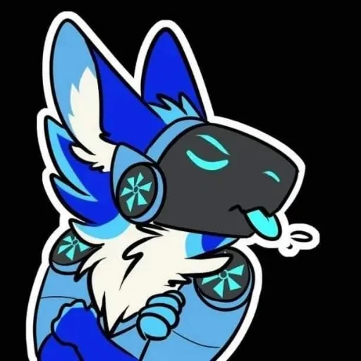 blue protogen - Sticker 17